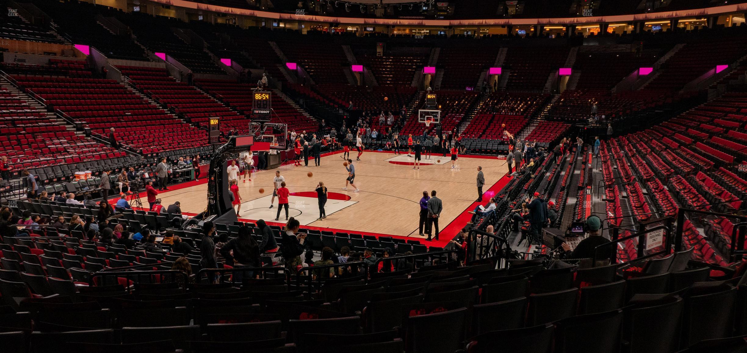 Seating view for Moda Center Section 116