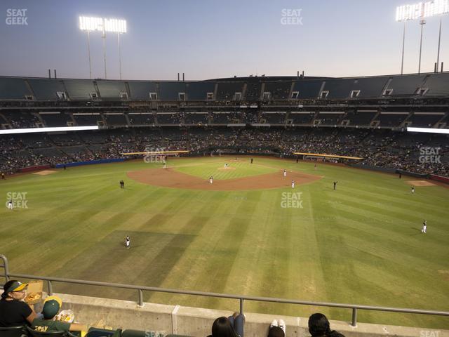 Seating view for Oakland Coliseum Section 240