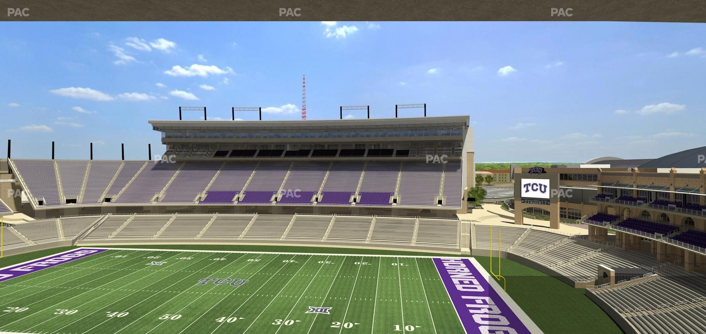 Seating view for Amon G Carter Stadium Section Champions Suite 5