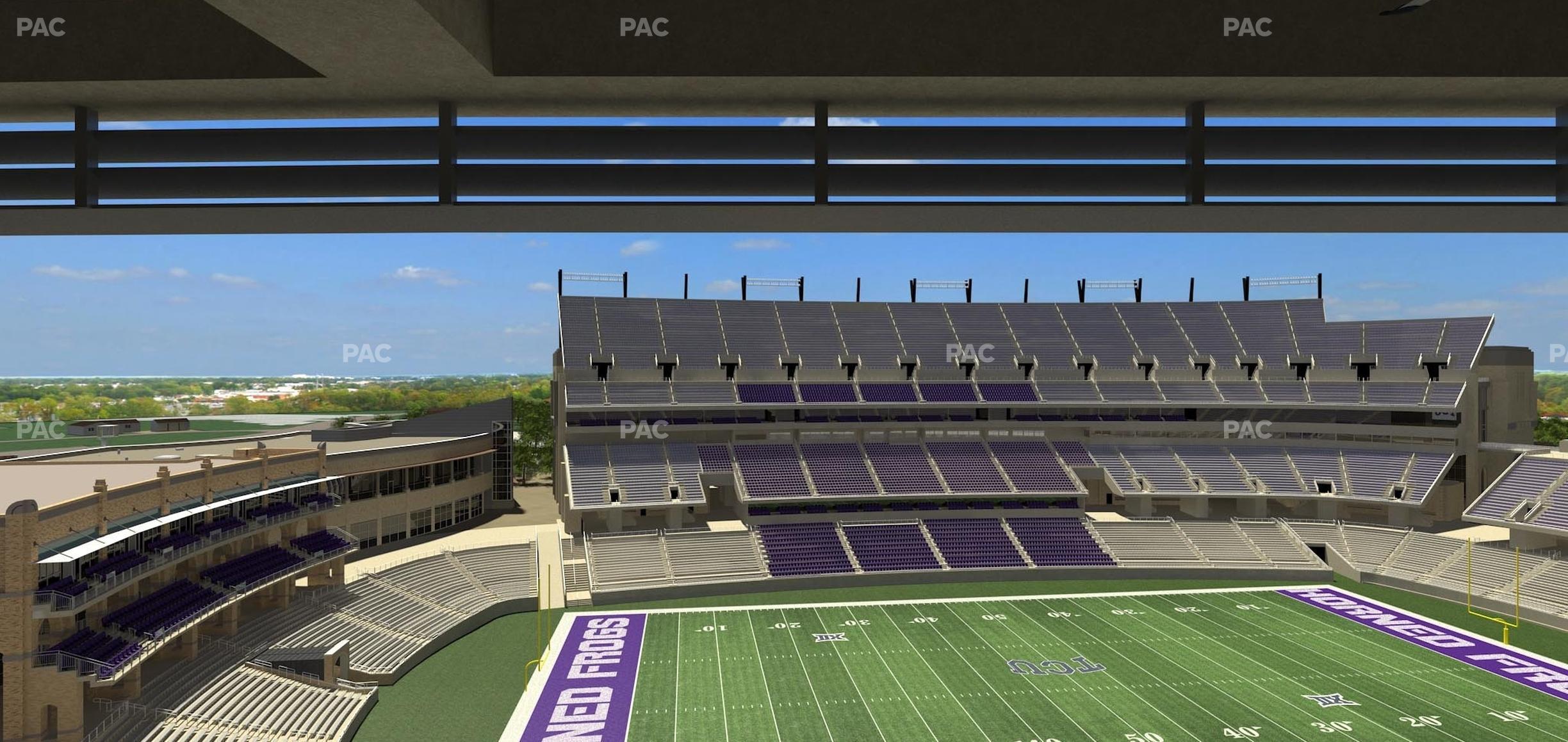 Seating view for Amon G Carter Stadium Section Legends Club 334