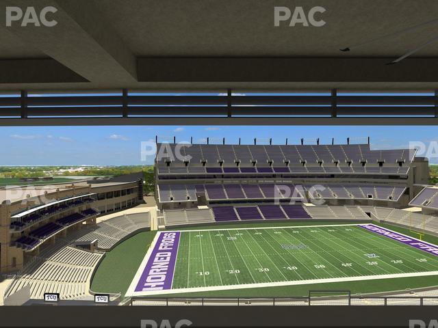 Seating view for Amon G Carter Stadium Section Legends Club 334