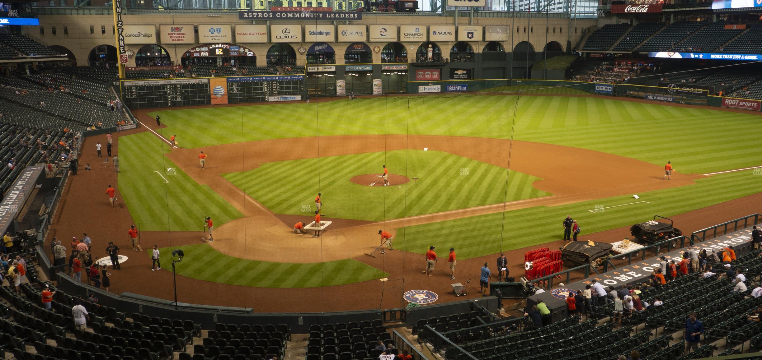 Seating view for Minute Maid Park Section 221