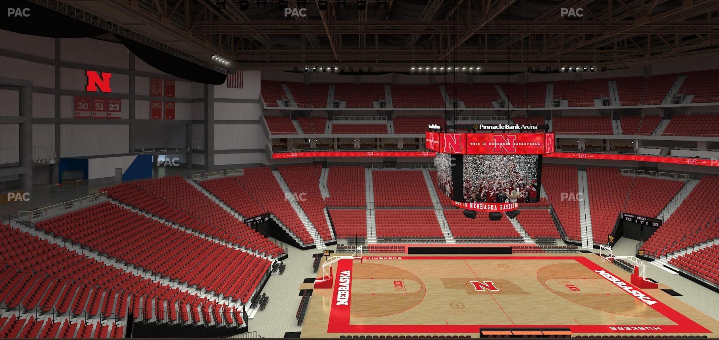 Seating view for Pinnacle Bank Arena Section 220