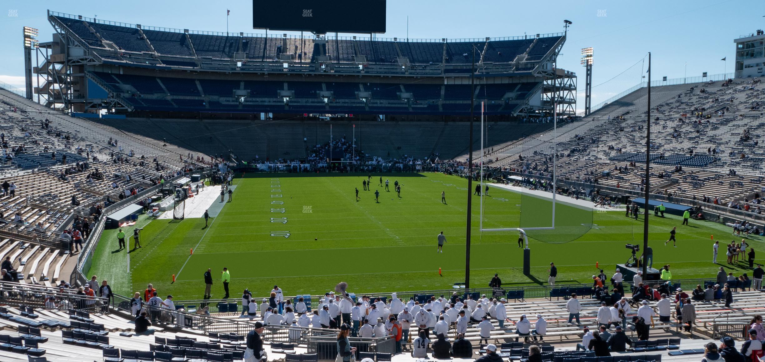 Seating view for Beaver Stadium Section North H