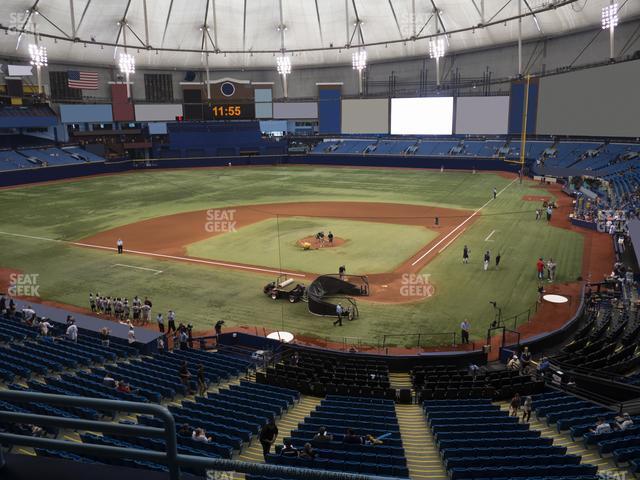 Seating view for Tropicana Field Section 203