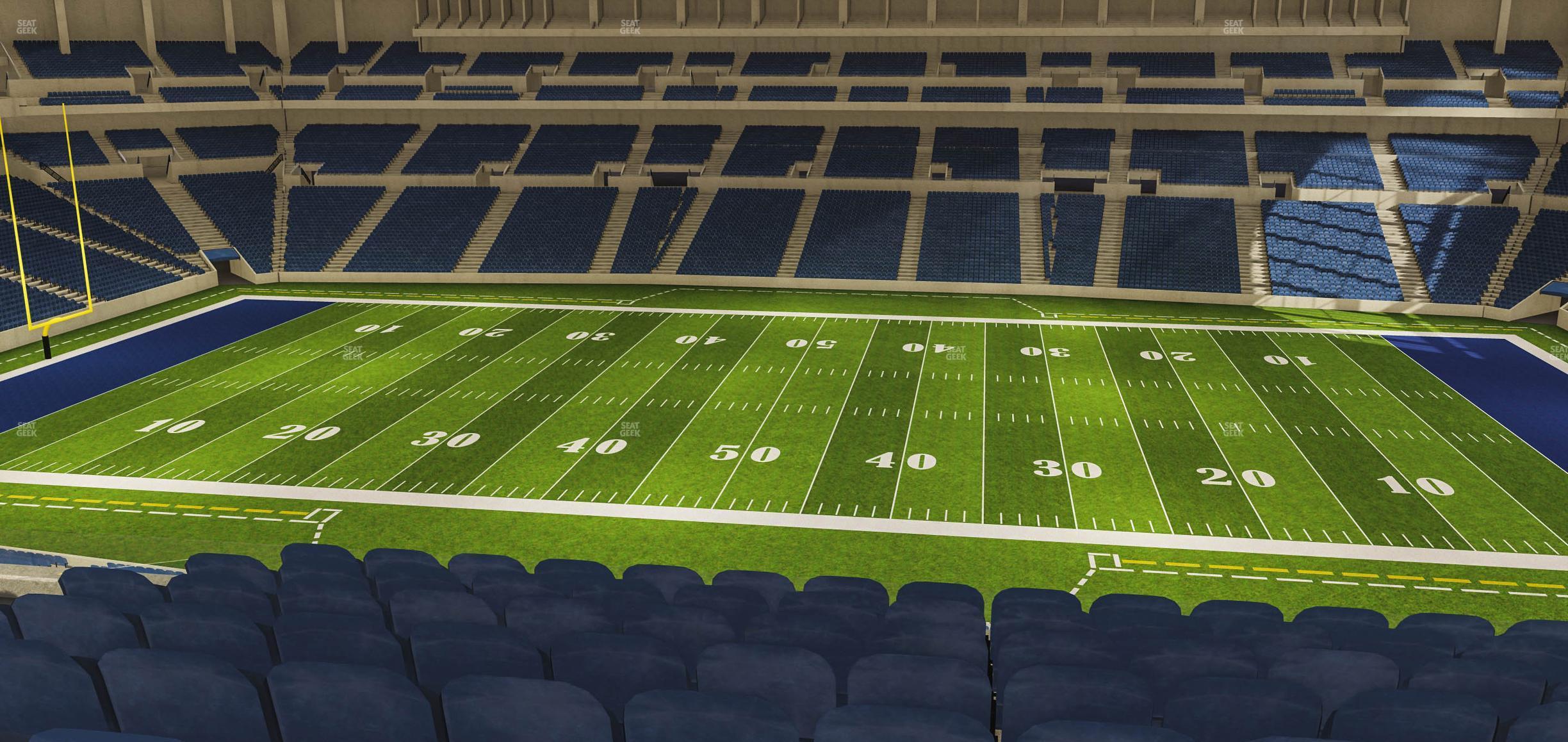 Seating view for Lucas Oil Stadium Section 439