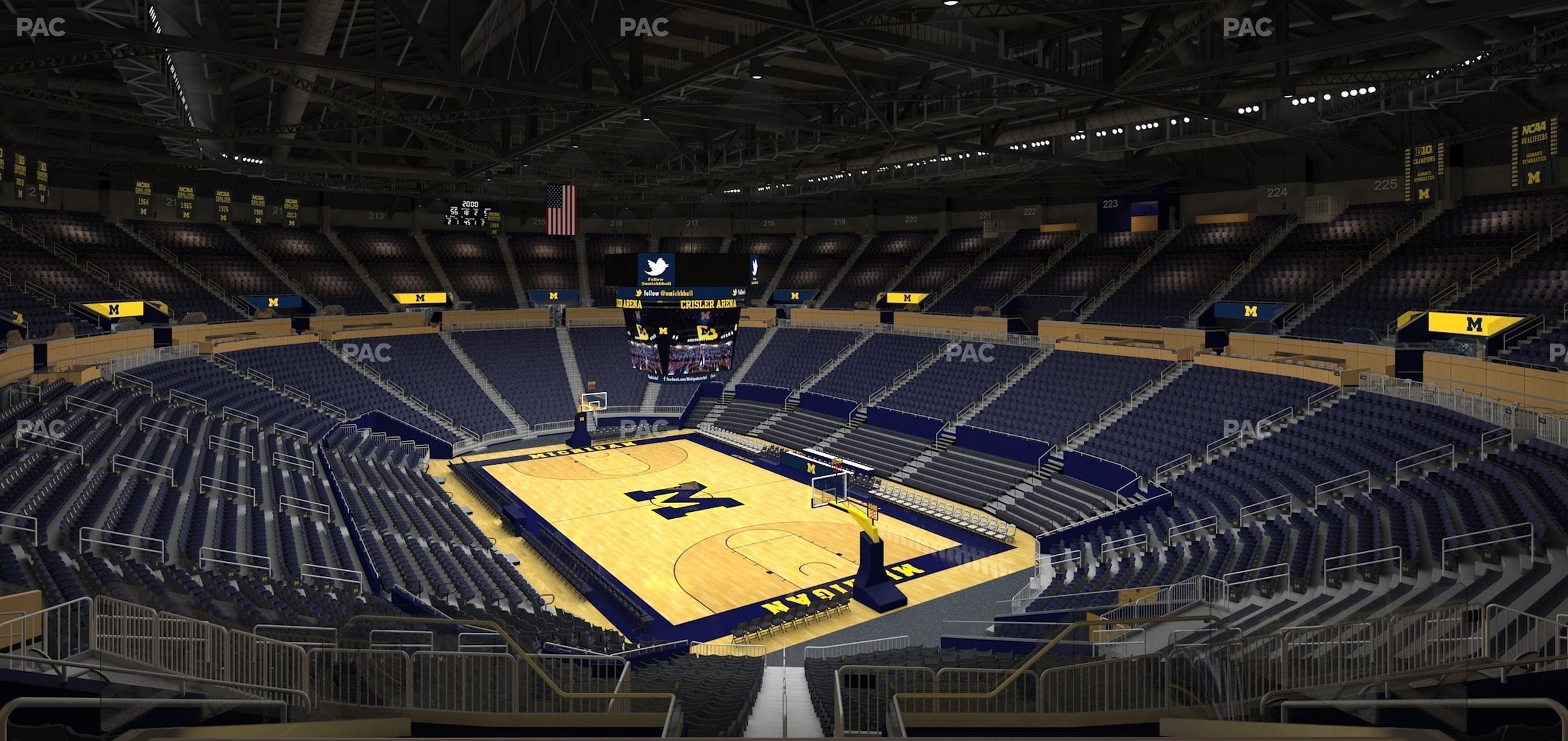 Seating view for Crisler Center Section 235