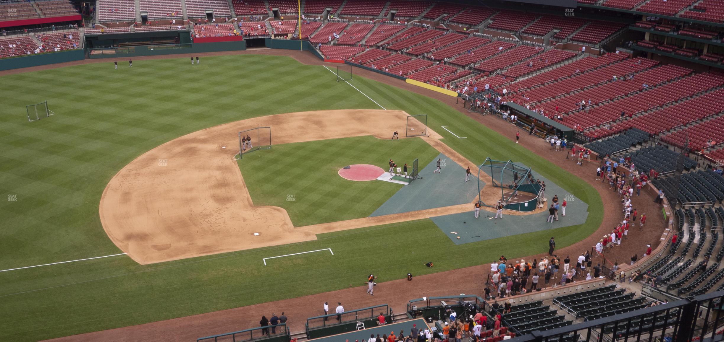 Seating view for Busch Stadium Section Infield Pavilion 357