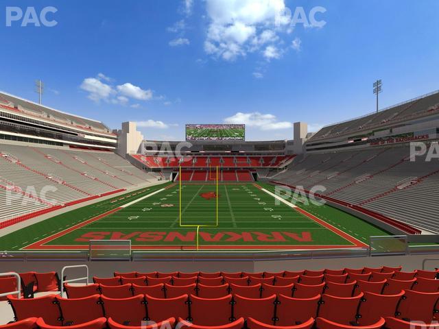 Seating view for Razorback Stadium Section 113