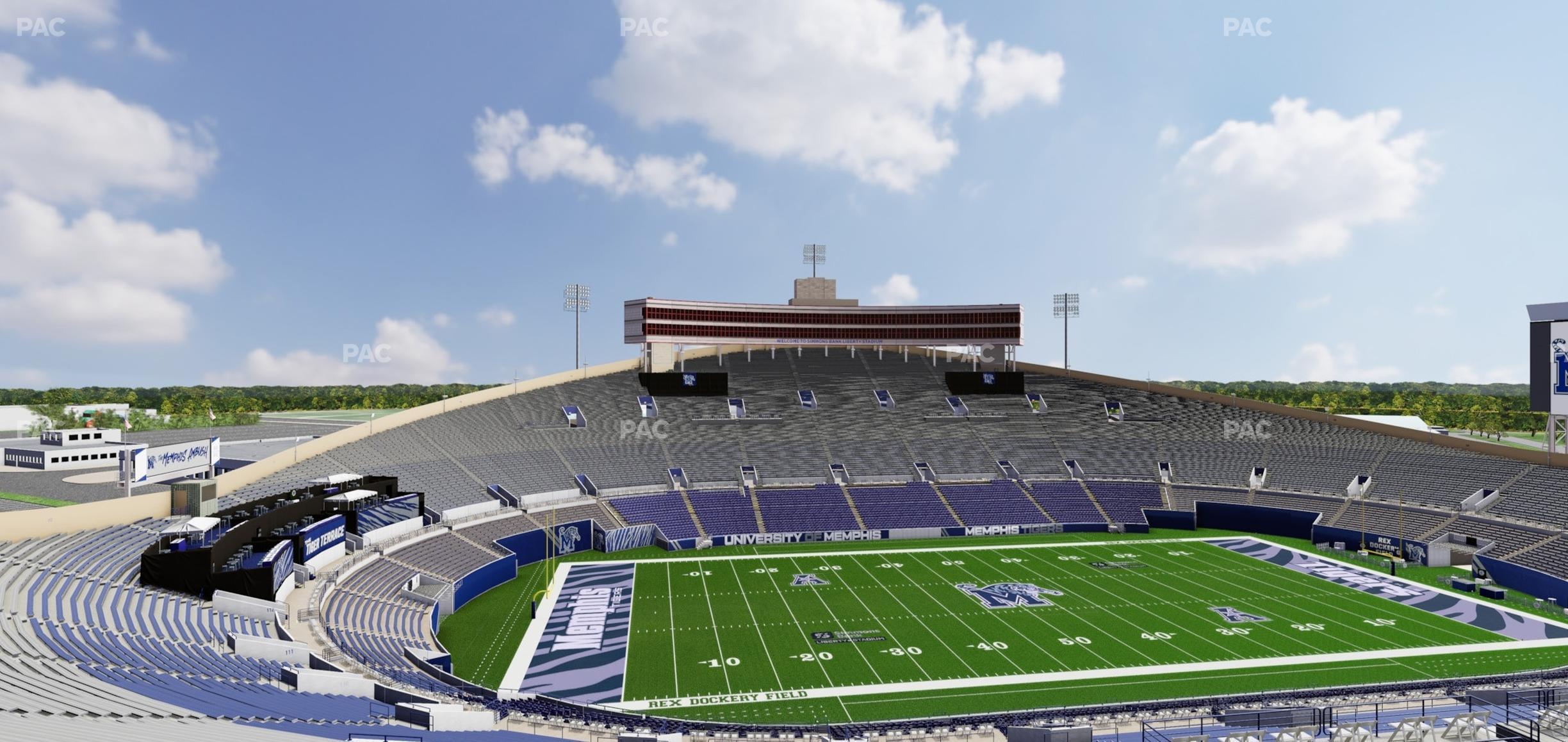 Seating view for Simmons Bank Liberty Stadium Section Box 107