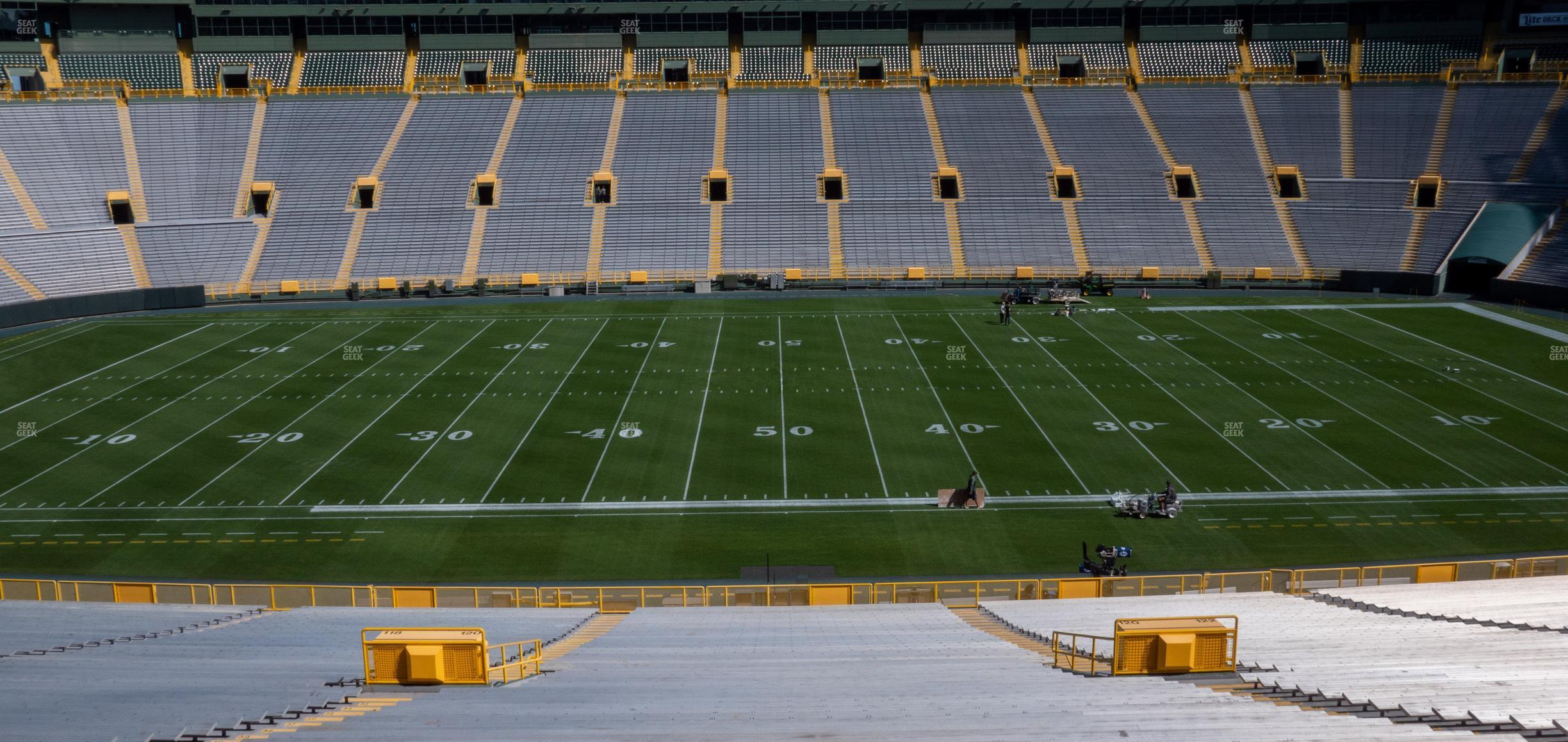 Seating view for Lambeau Field Section 120