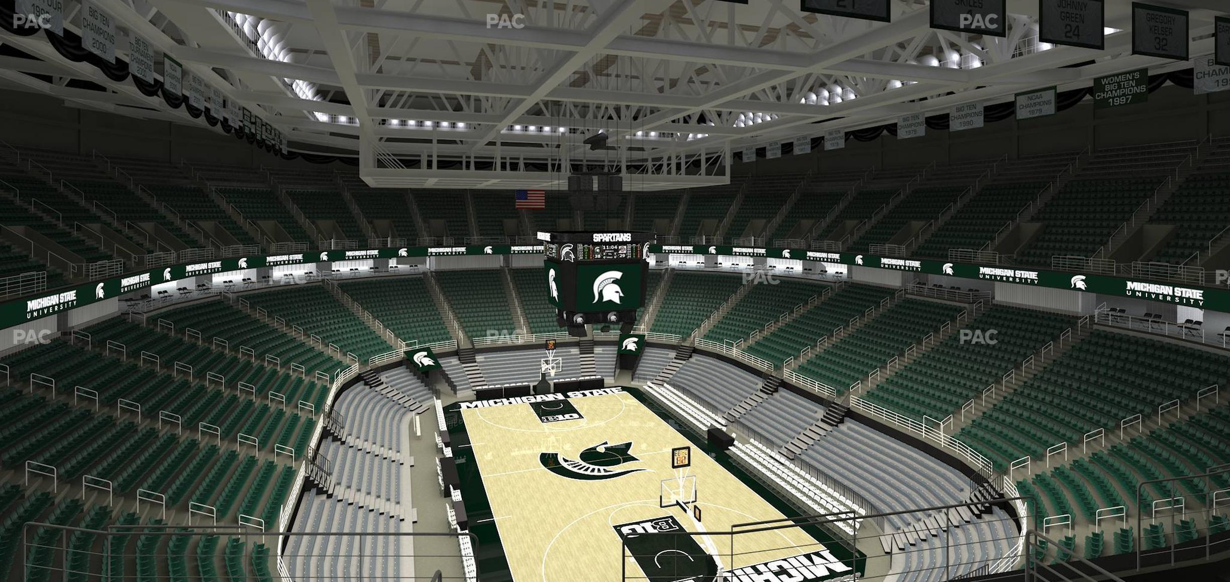 Seating view for Jack Breslin Student Events Center Section 202