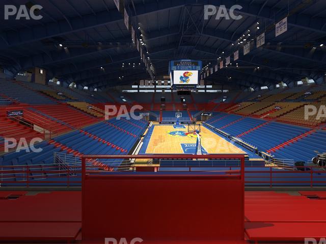 Seating view for Allen Fieldhouse Section 12