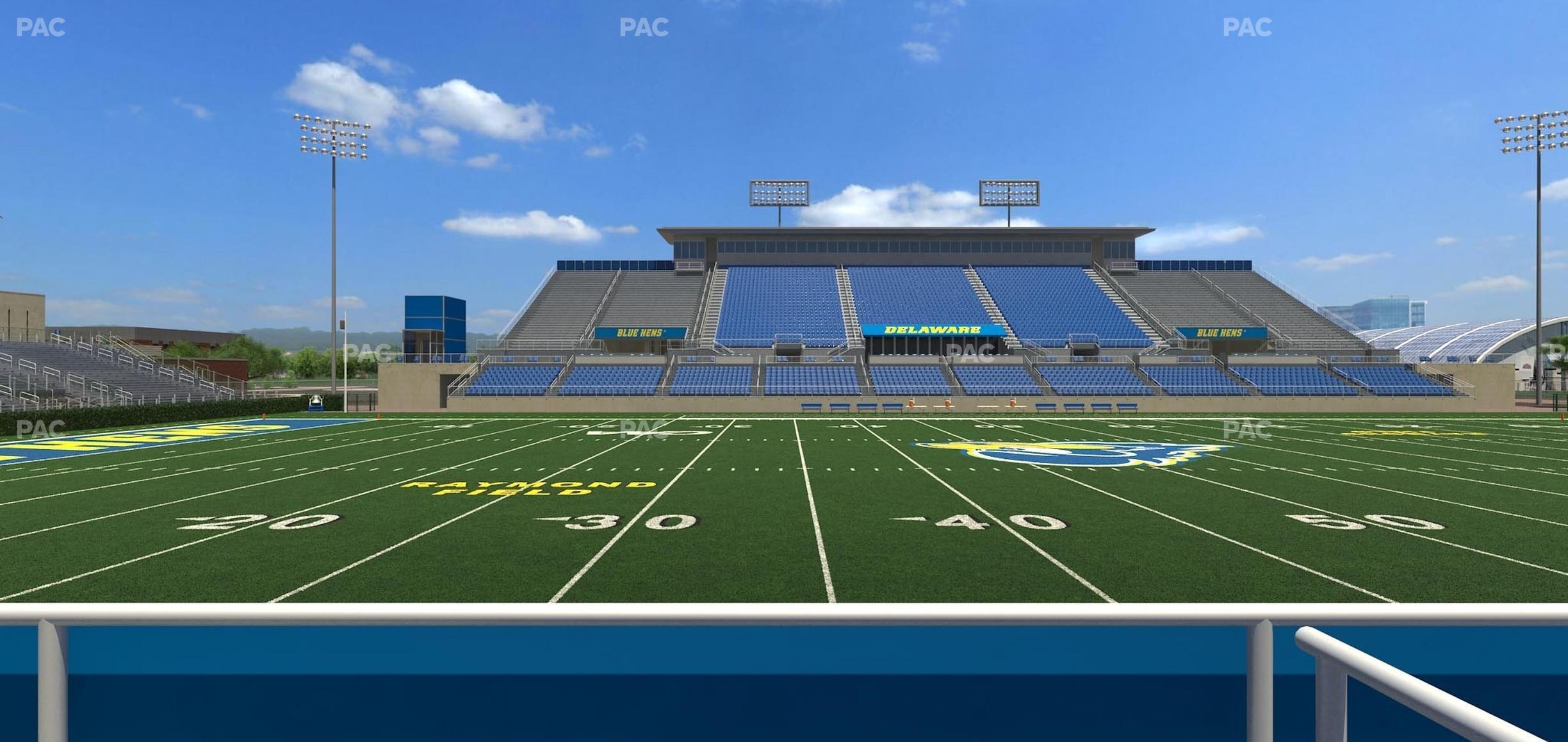 Seating view for Delaware Stadium Section East Box 82