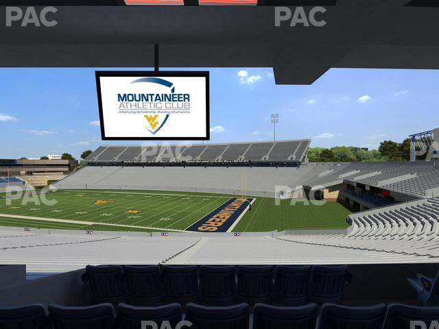 Seating view for Mountaineer Field at Milan Puskar Stadium Section Field Box 74