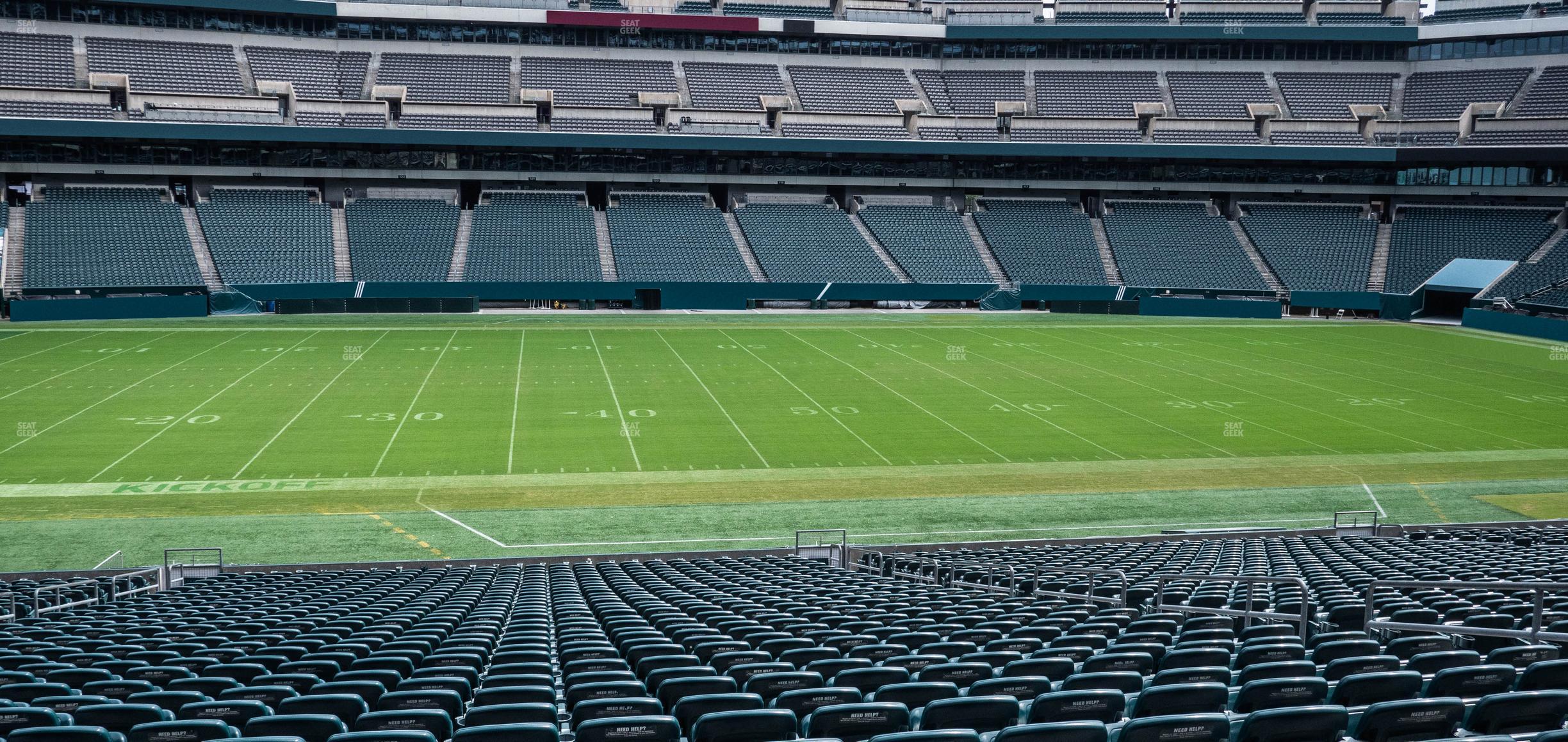 Seating view for Lincoln Financial Field Section 138