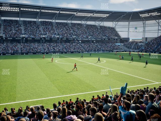 Seating view for Allianz Field Section 34