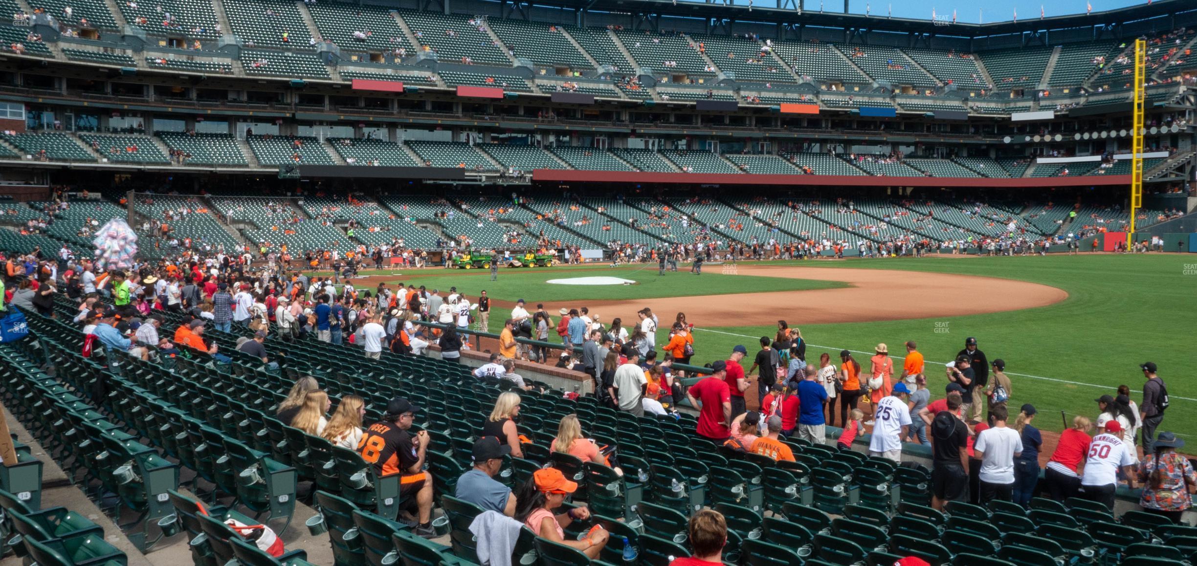 Seating view for Oracle Park Section Lower Box 103