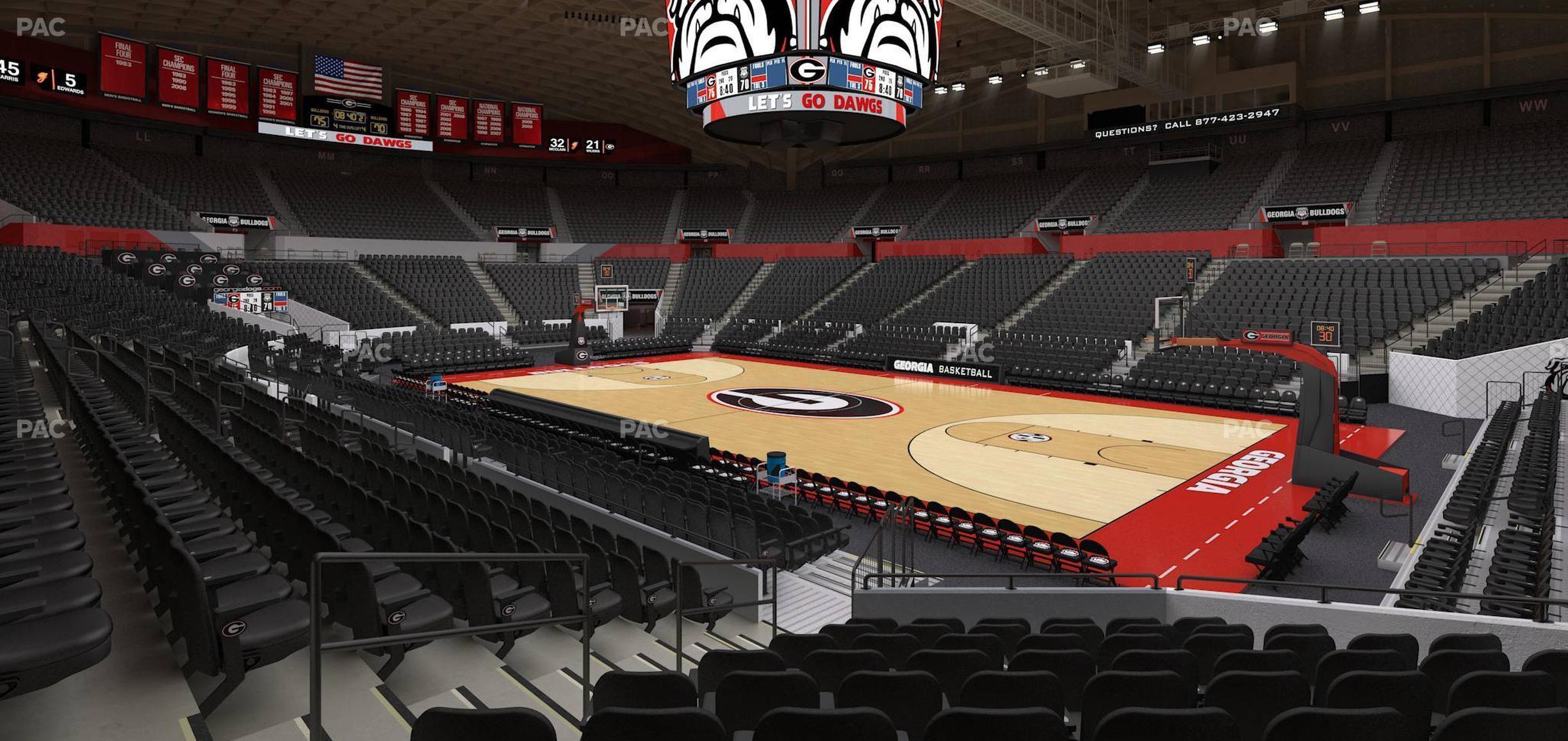 Seating view for Stegeman Coliseum Section C