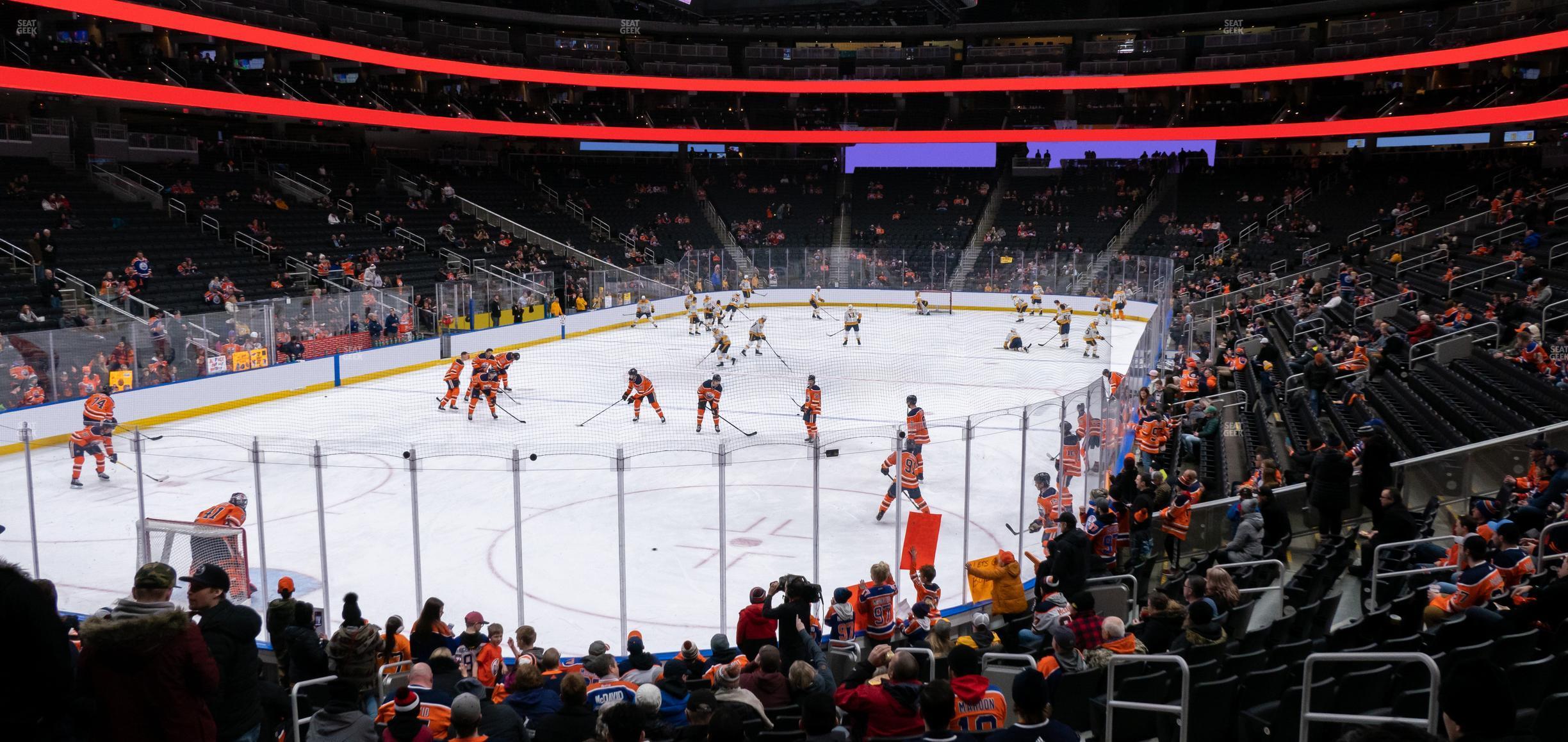 Seating view for Rogers Place Section 126