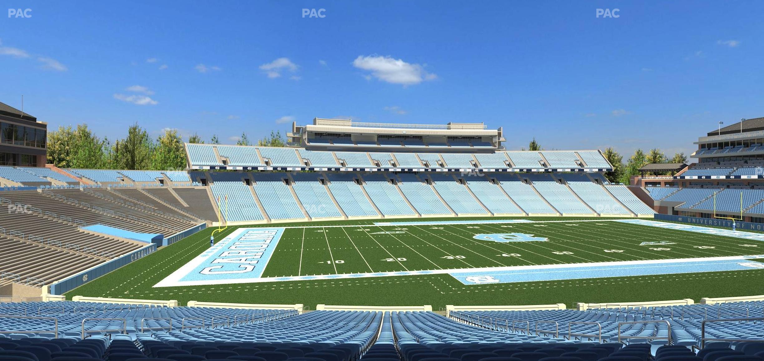 Seating view for Kenan Memorial Stadium Section 122