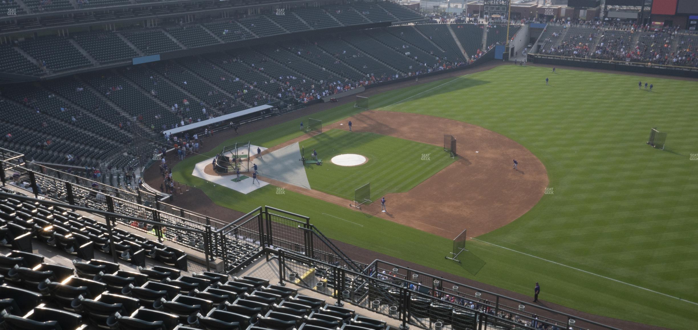 Seating view for Coors Field Section Upper 318