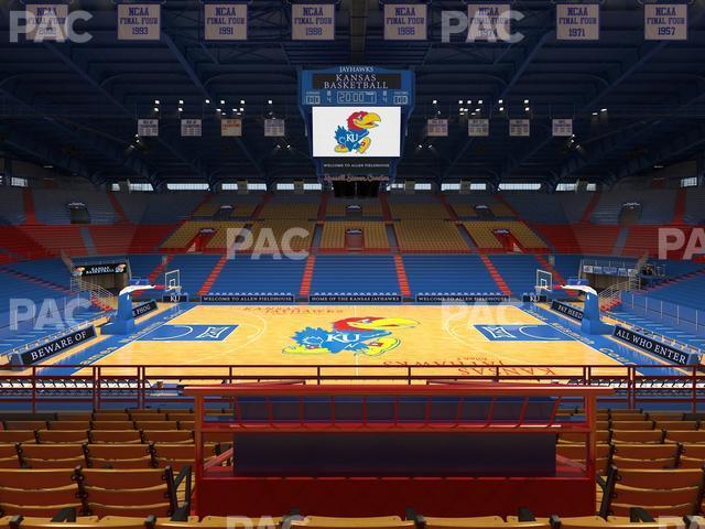 Seating view for Allen Fieldhouse Section 17