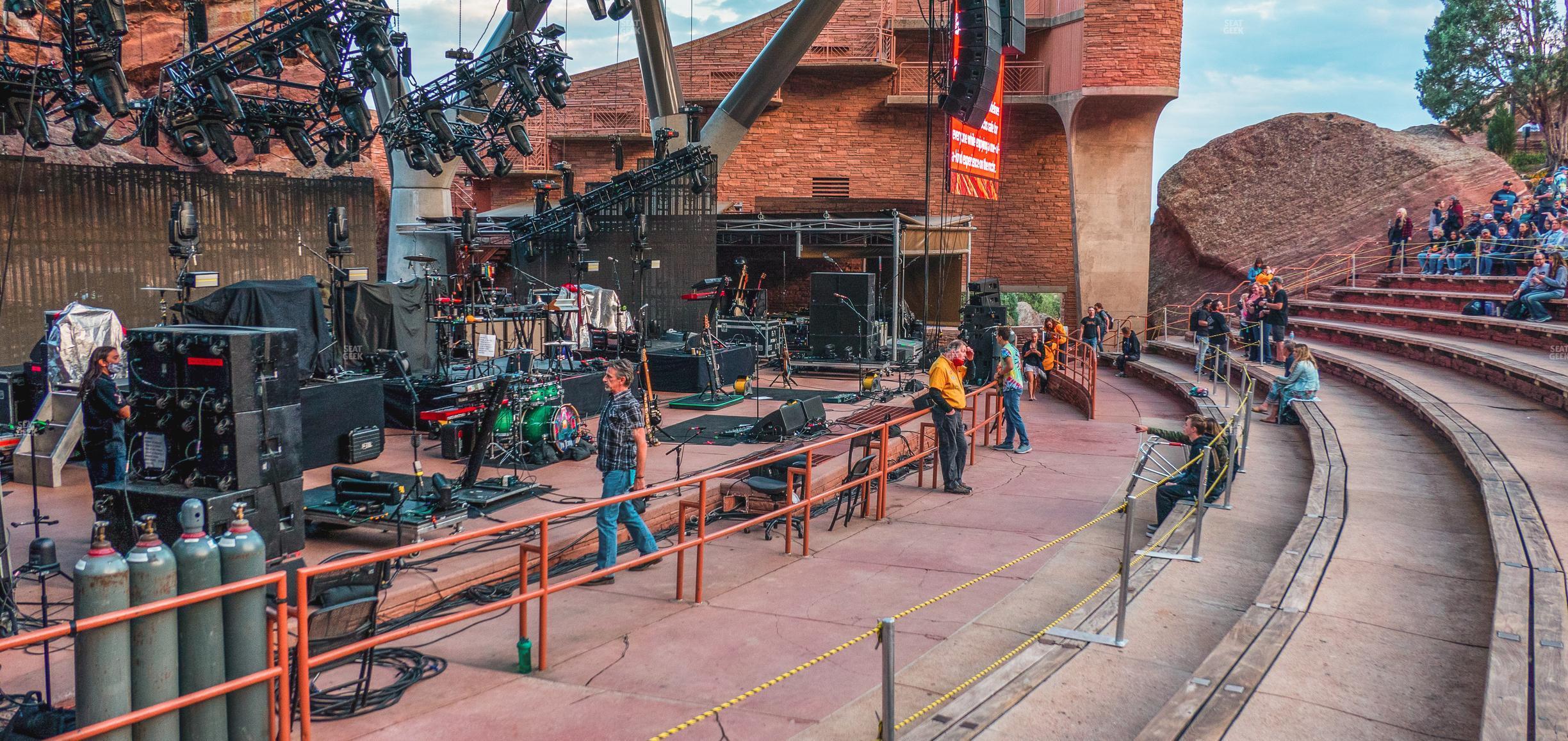 Seating view for Red Rocks Amphitheatre Section Reserved Front Left View