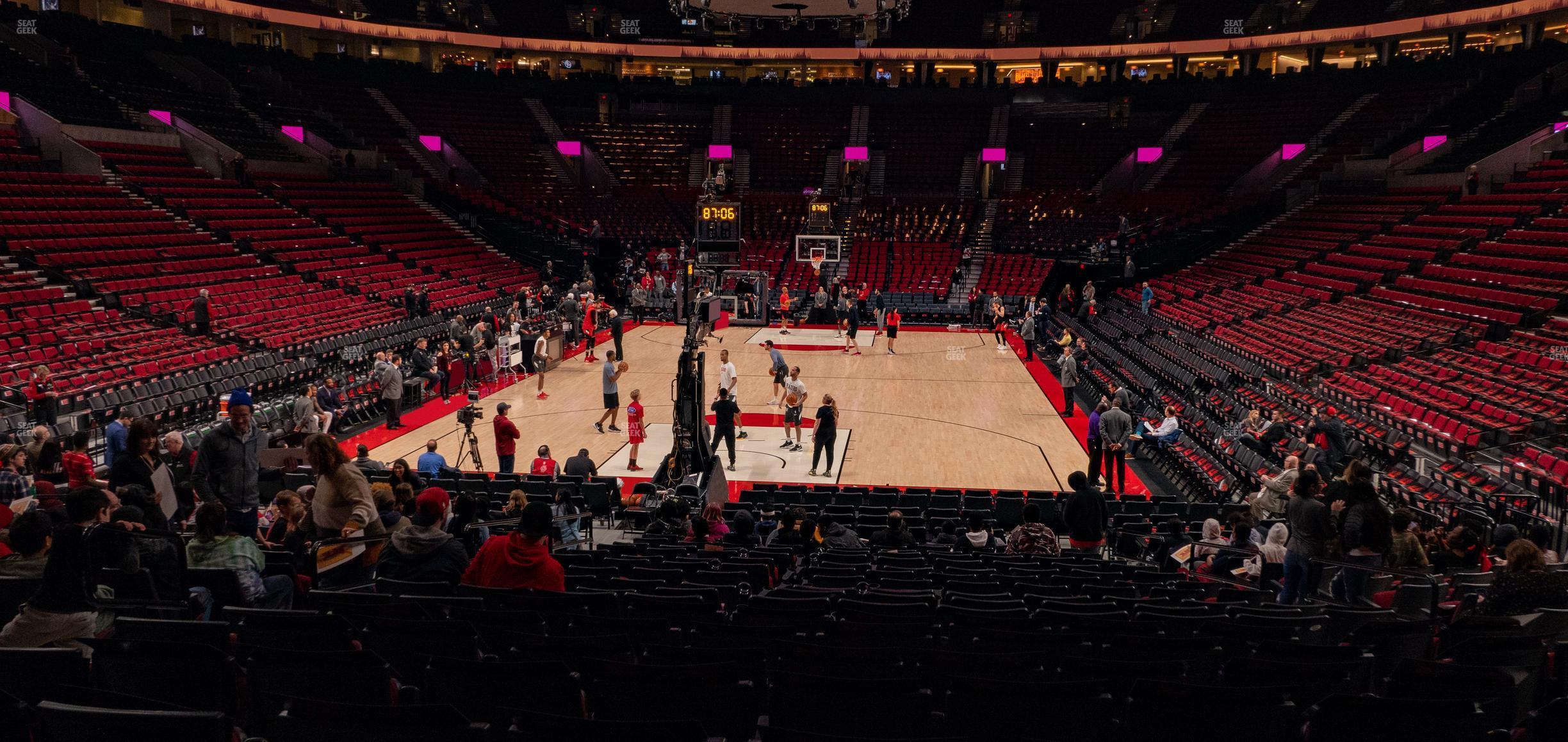 Seating view for Moda Center Section 117