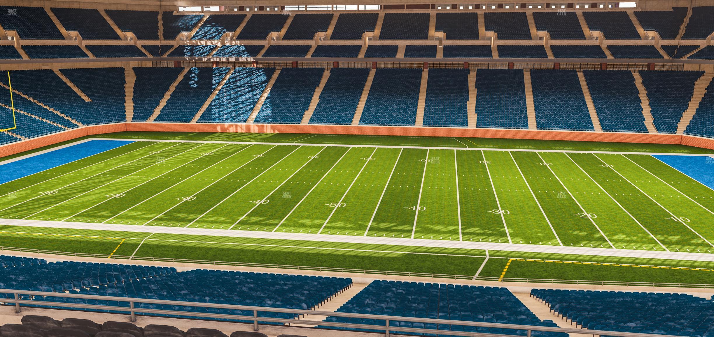 Seating view for Ford Field Section Club 208