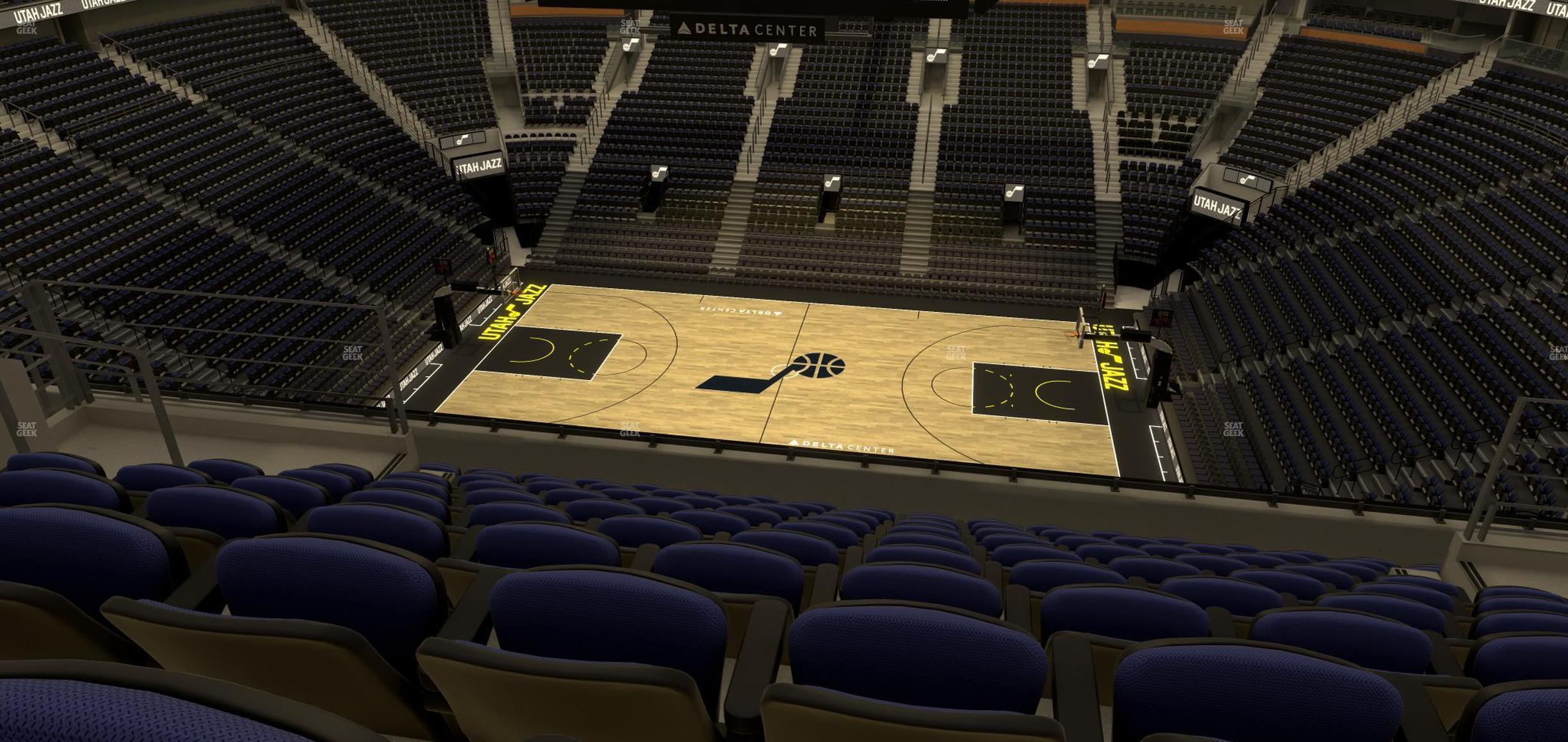 Seating view for Delta Center Section 111