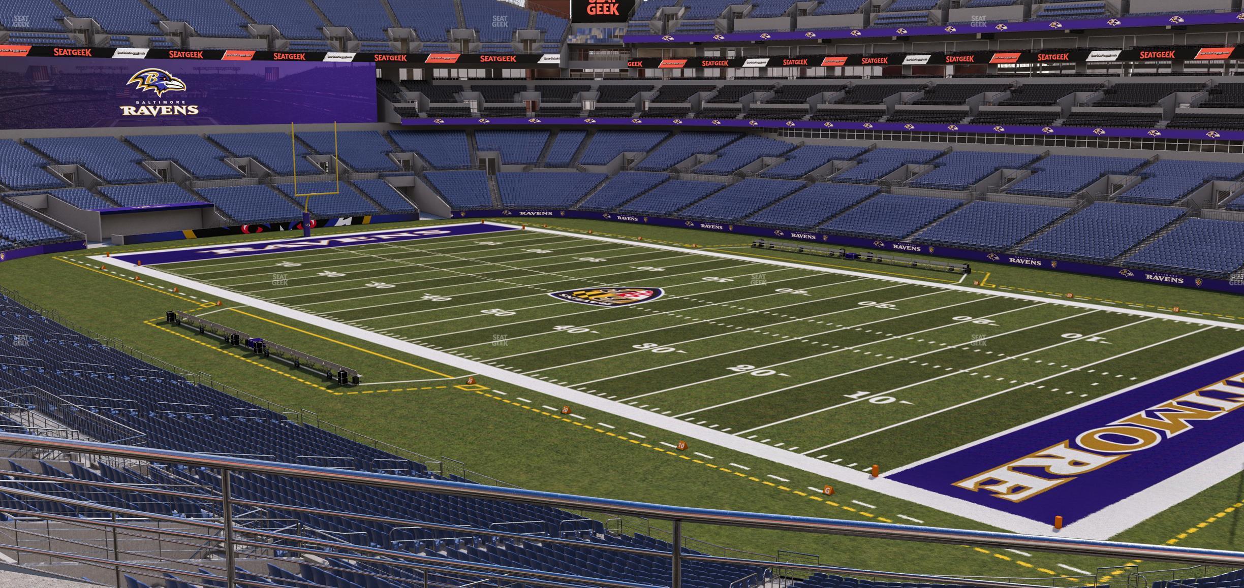 Seating view for M&T Bank Stadium Section 247