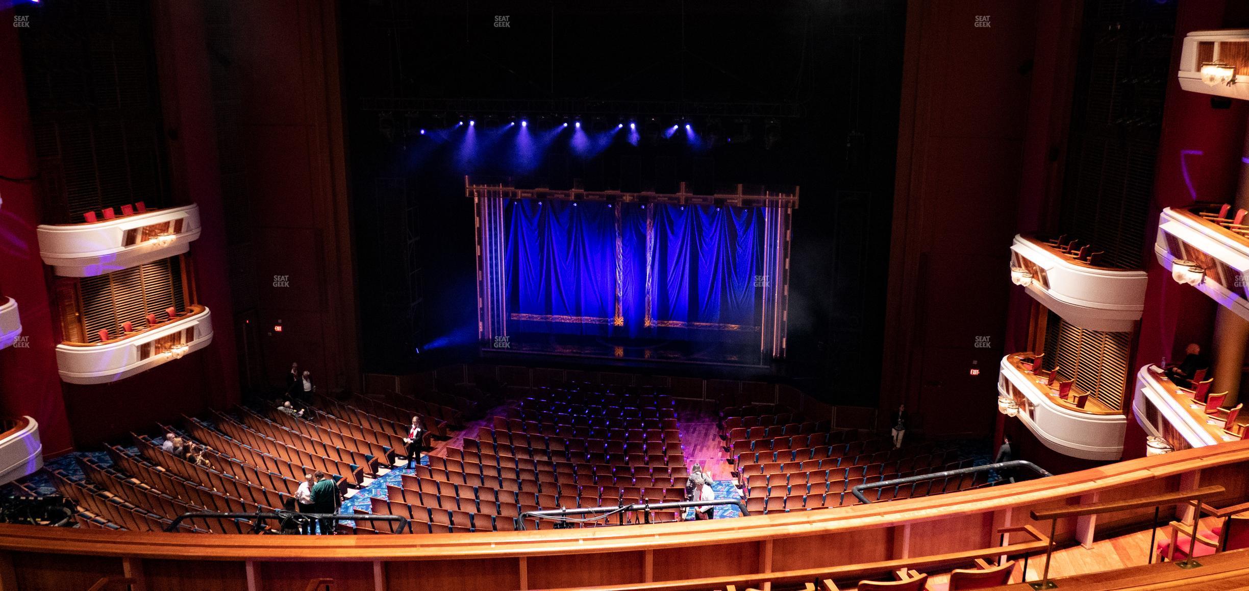 Seating view for Au-Rene Theater at the Broward Center Section Mezzanine Right Center