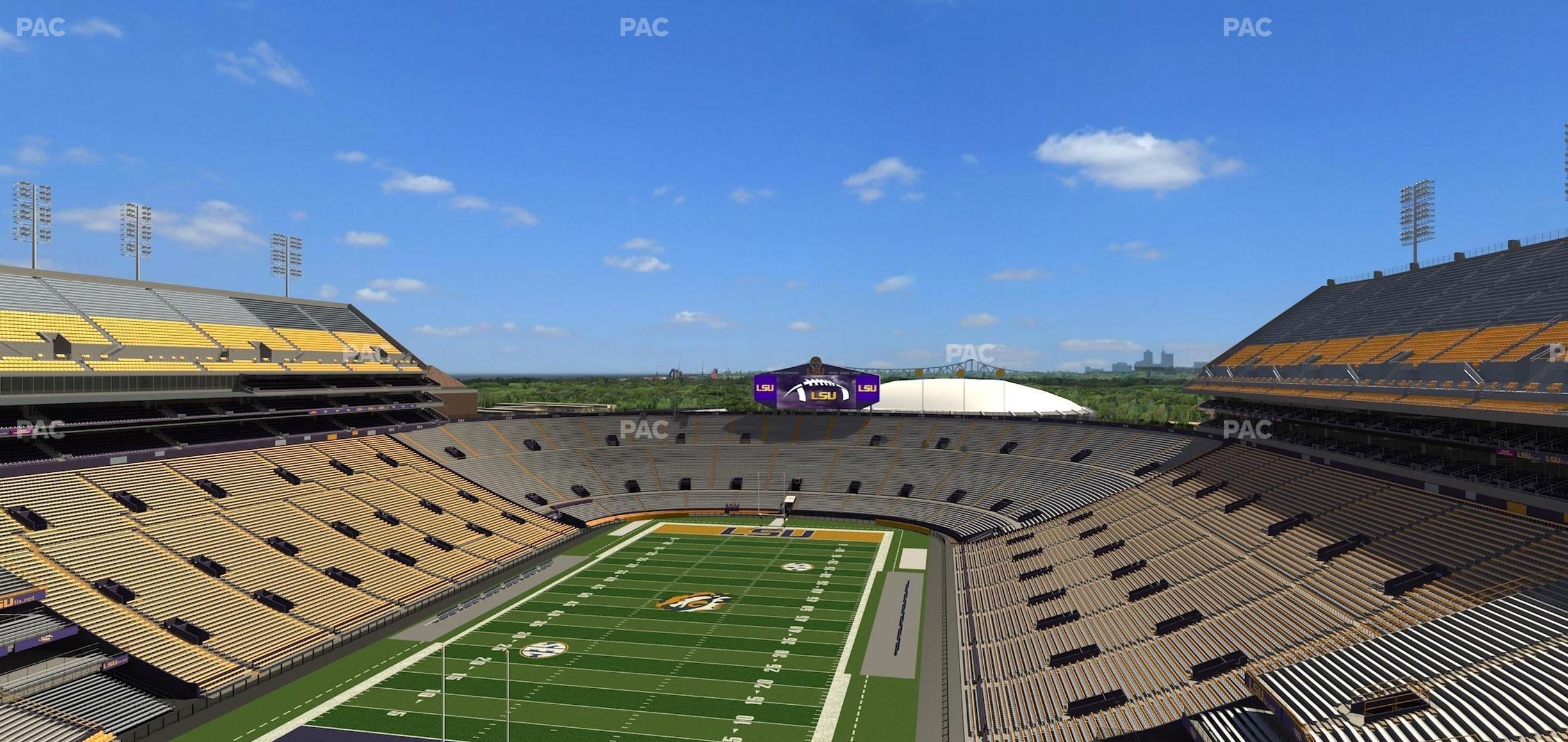 Seating view for Tiger Stadium Section Club 554