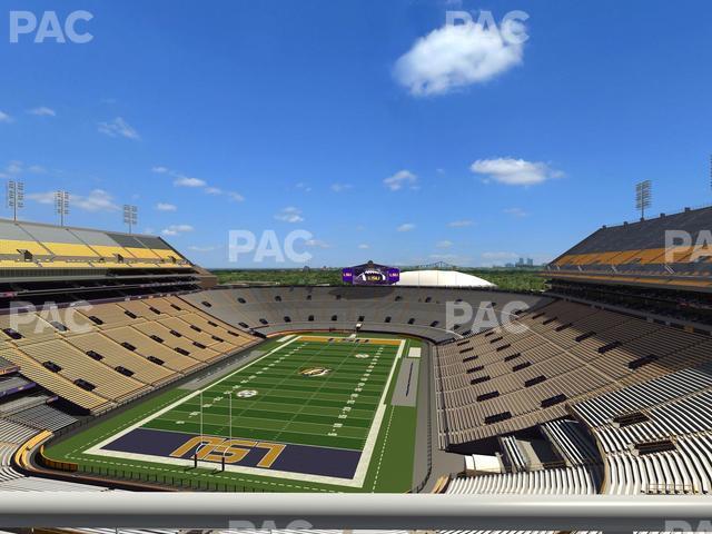 Seating view for Tiger Stadium Section Club 554