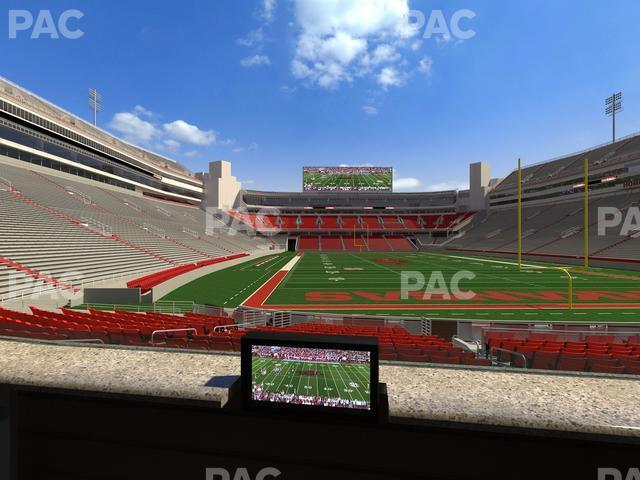 Seating view for Razorback Stadium Section Loge 45