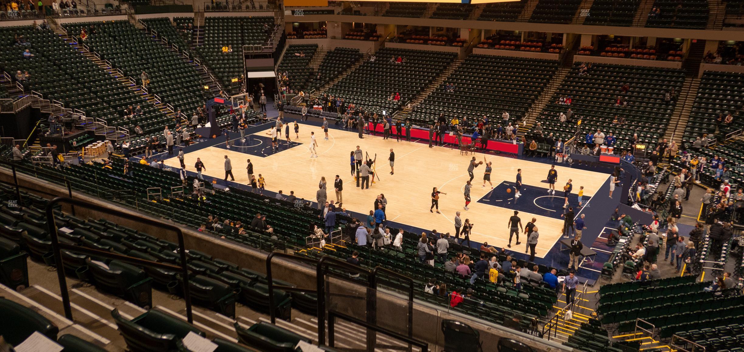 Seating view for Gainbridge Fieldhouse Section 114