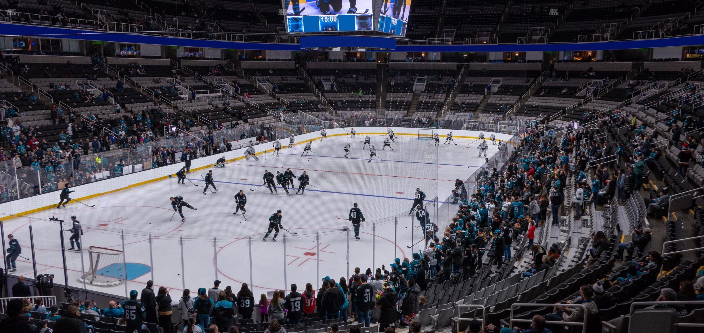 Seating view for SAP Center at San Jose Section 120