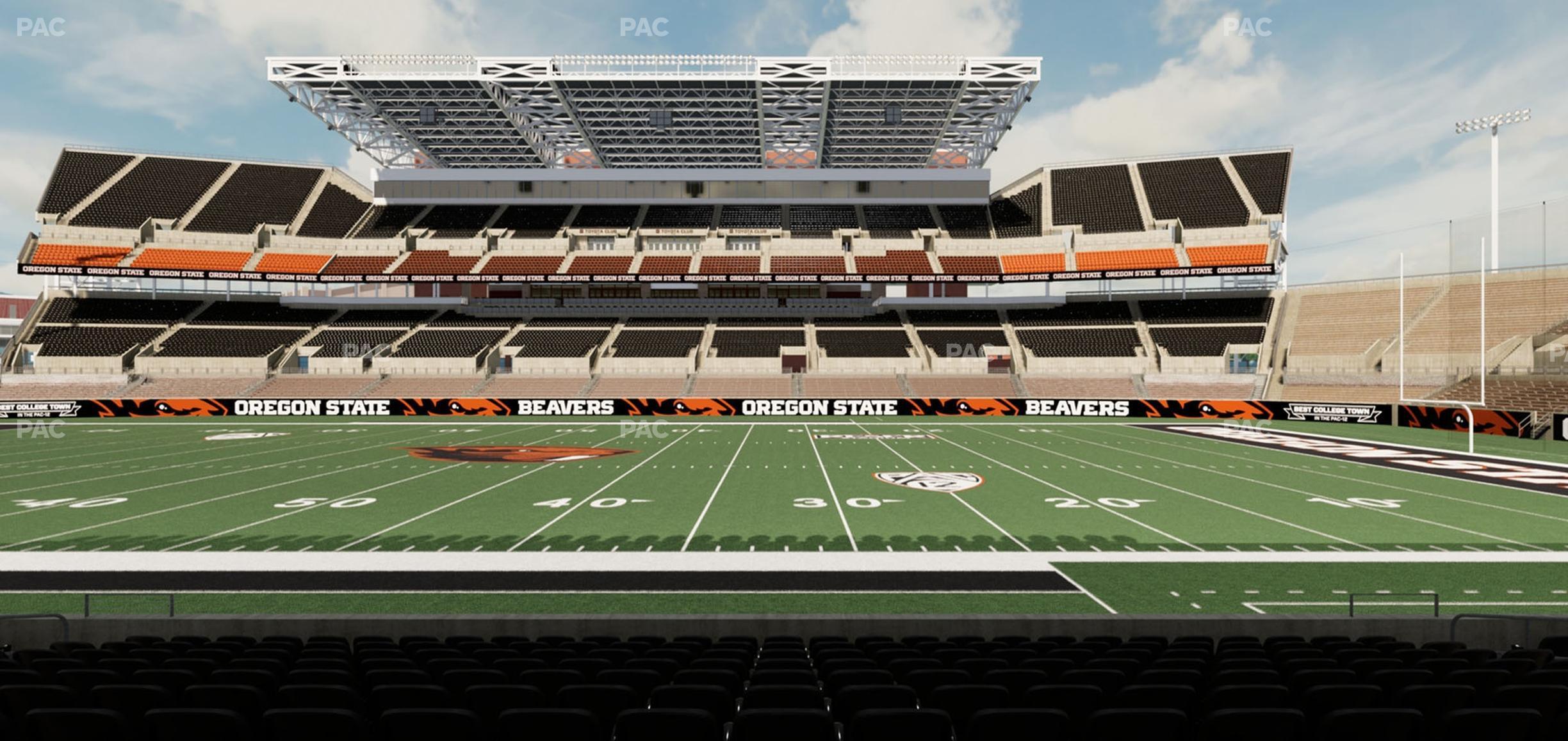 Seating view for Reser Stadium Section 130