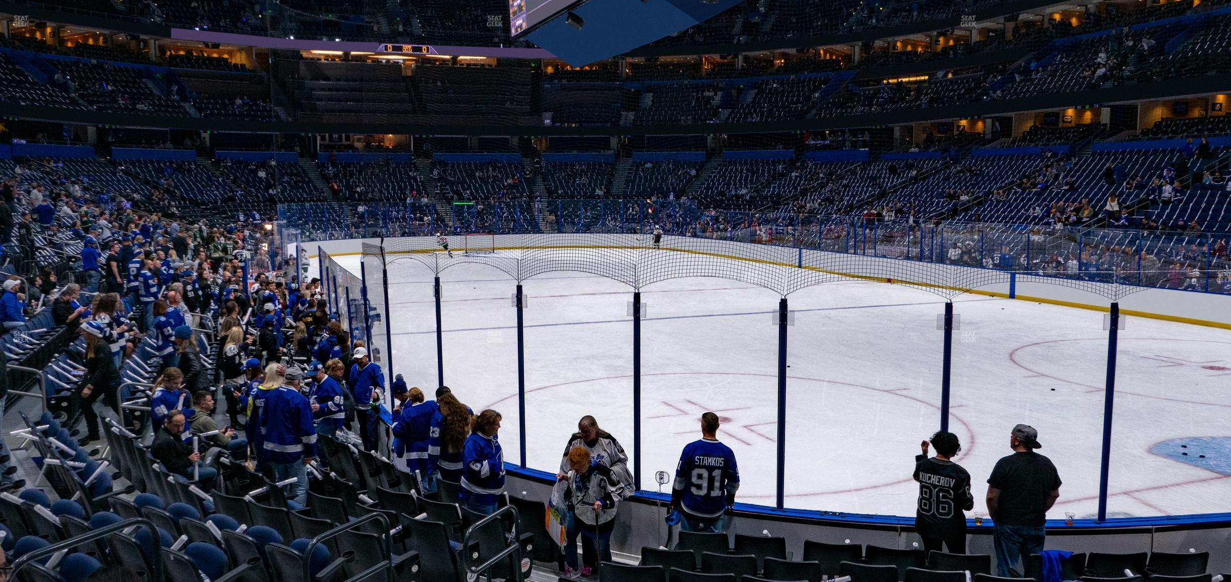 Seating view for Amalie Arena Section 126