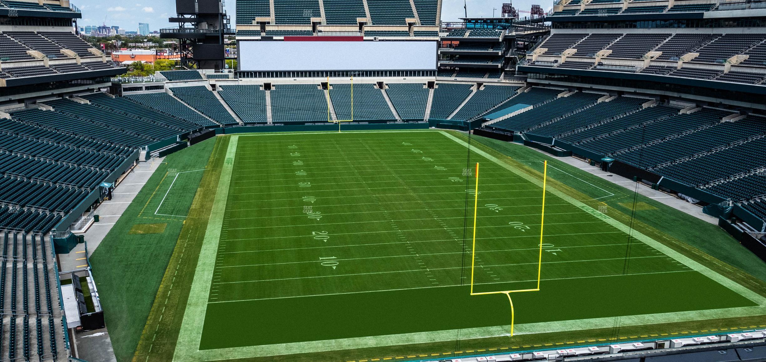 Seating view for Lincoln Financial Field Section M 10