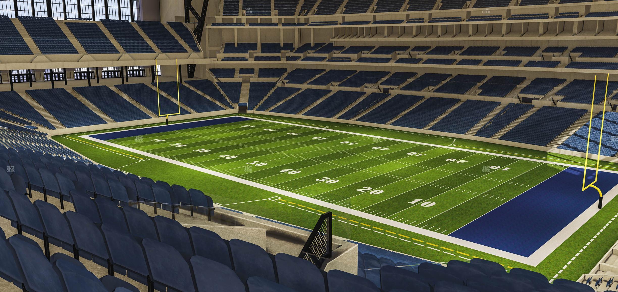 Seating view for Lucas Oil Stadium Section 434