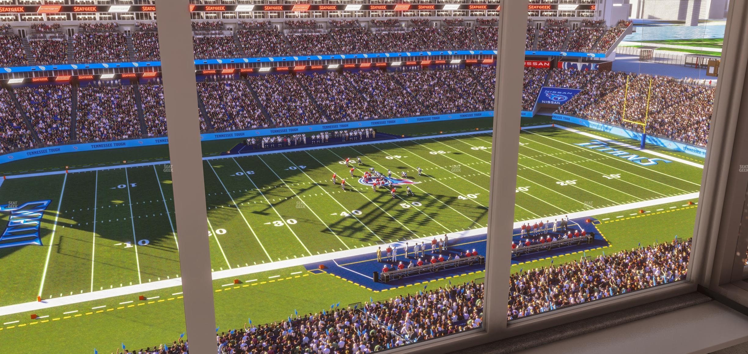 Seating view for Nissan Stadium Section Suite 629 E