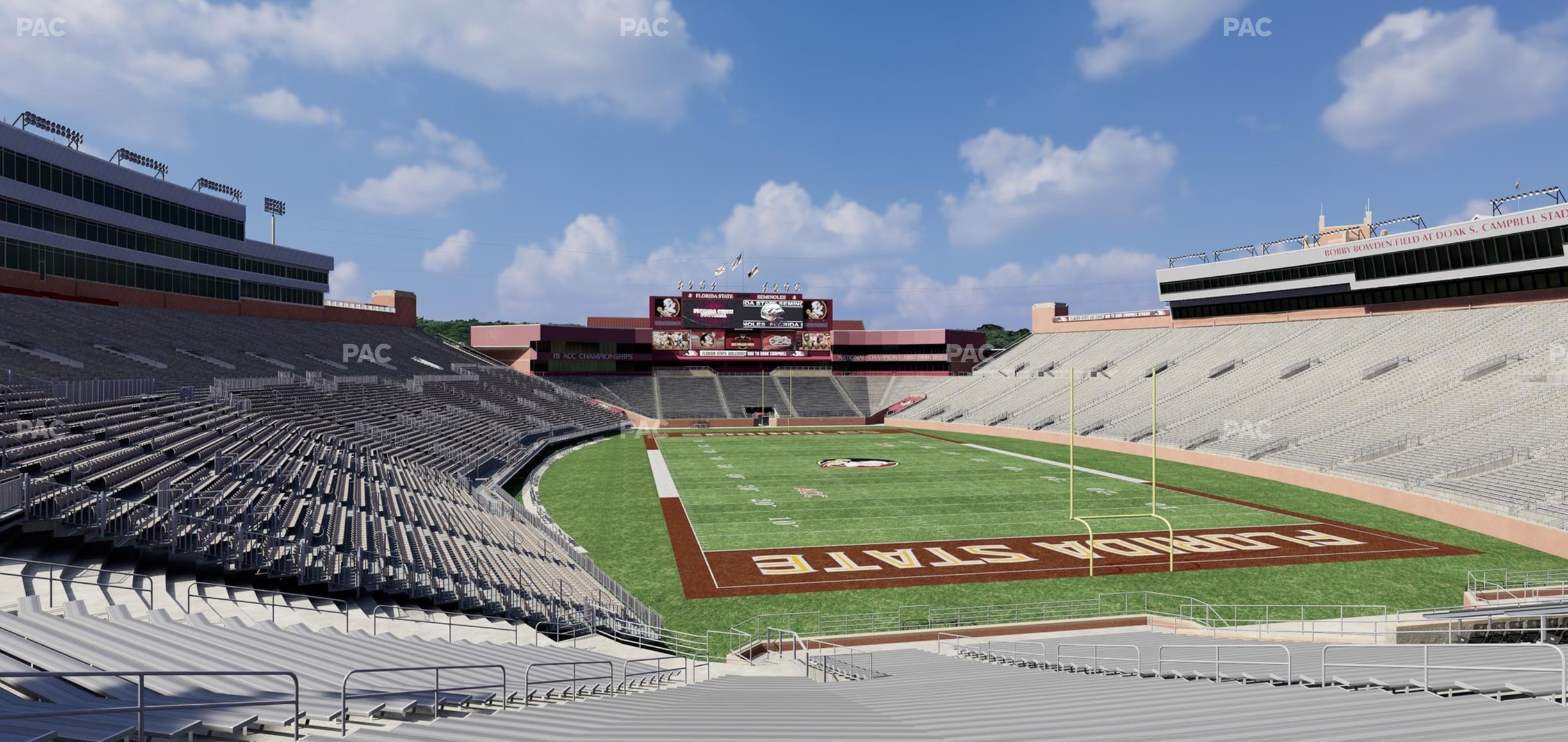 Seating view for Doak Campbell Stadium Section 122