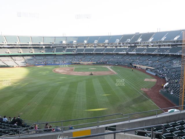 Seating view for Oakland Coliseum Section 234