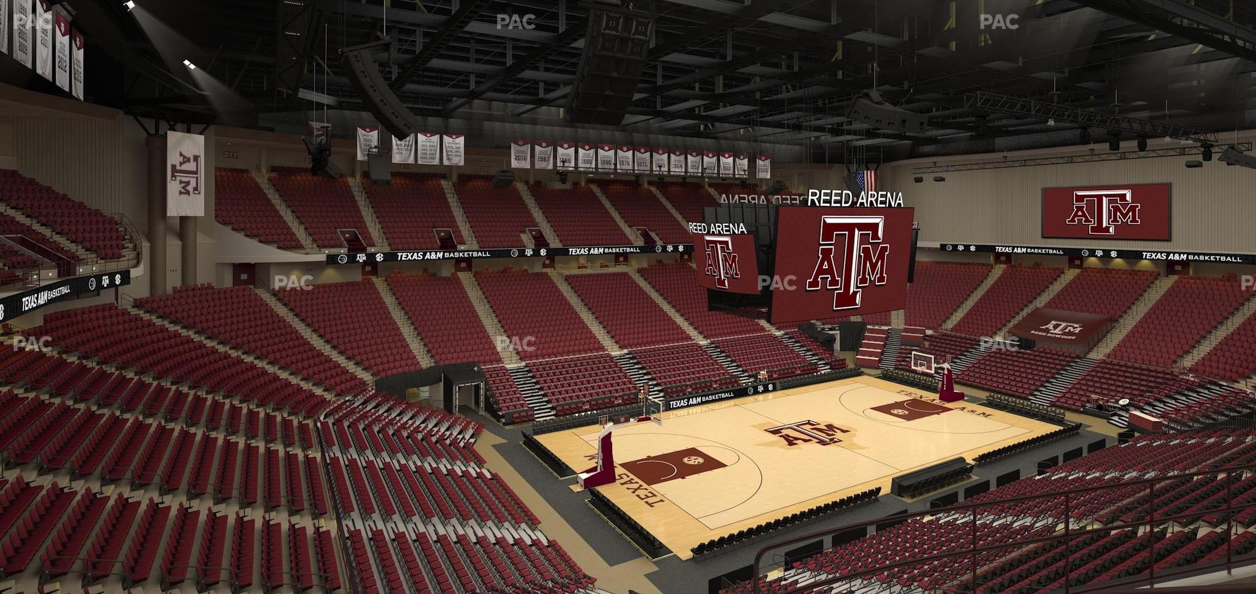 Seating view for Reed Arena Section 209