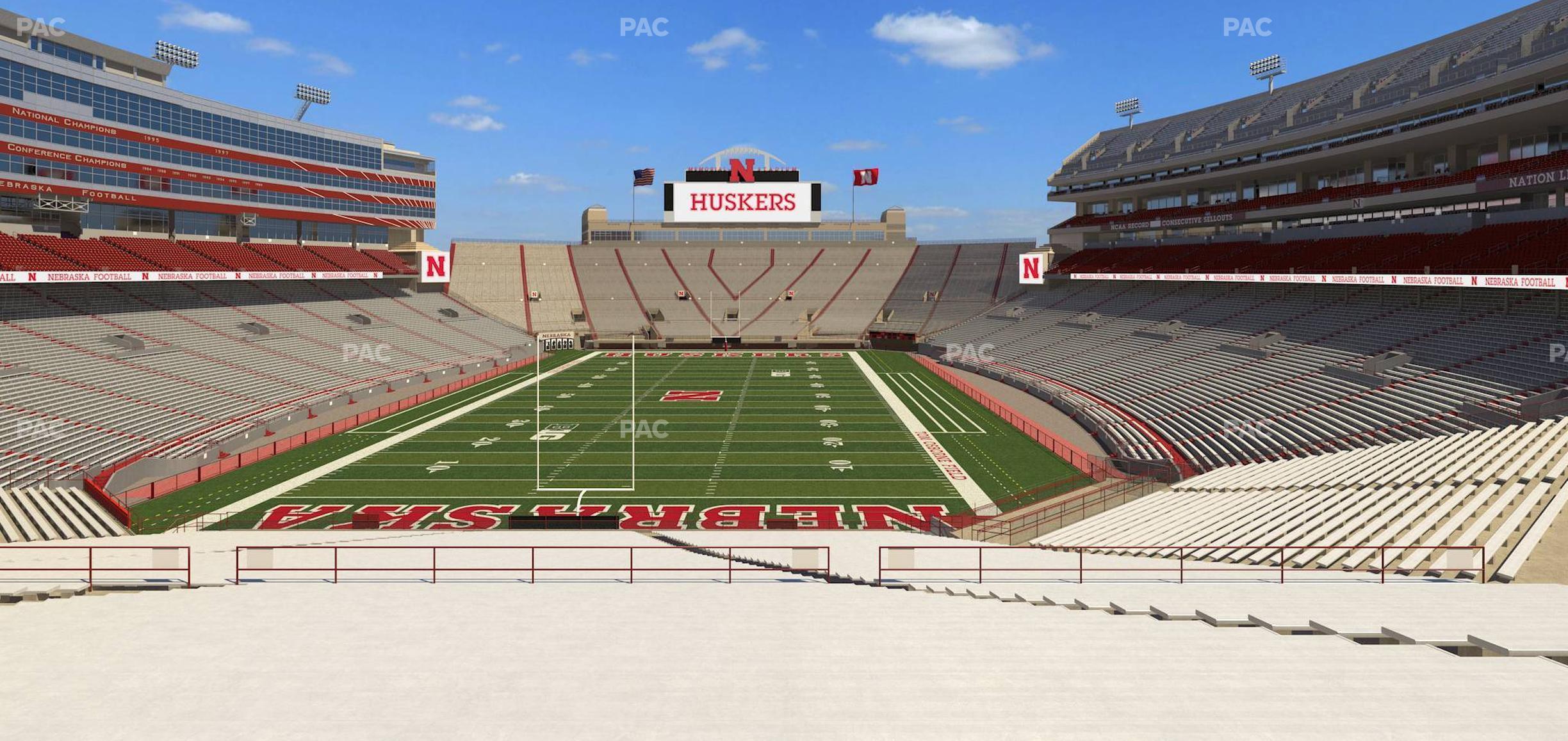 Seating view for Memorial Stadium Nebraska Section 16 A