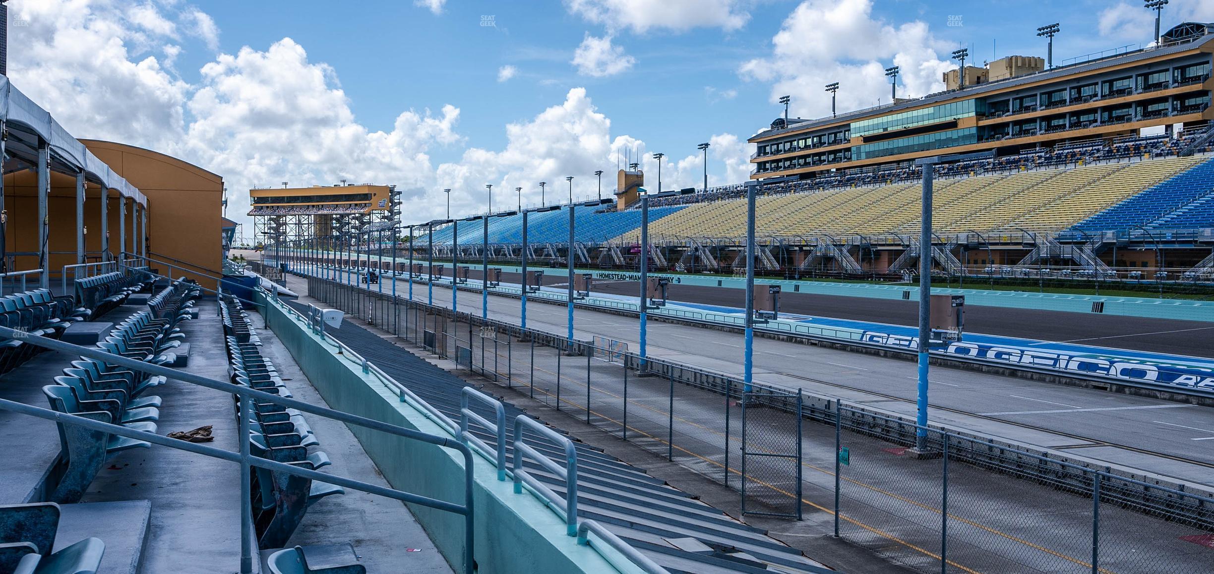 Seating view for Homestead-Miami Speedway Section Pit Road Cabana 26