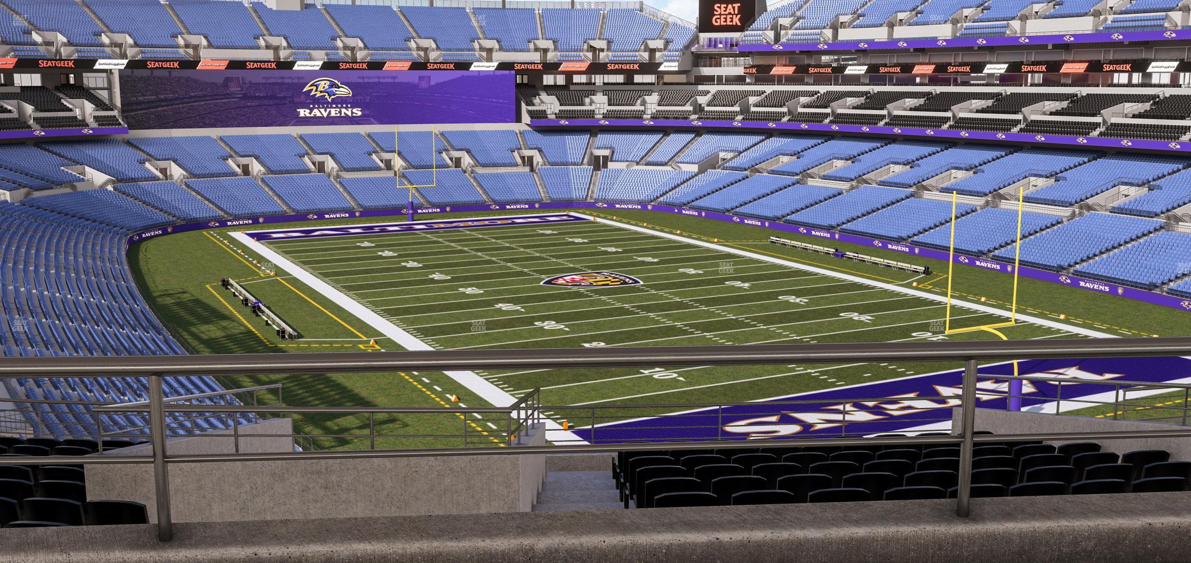 Seating view for M&T Bank Stadium Section Suite 338