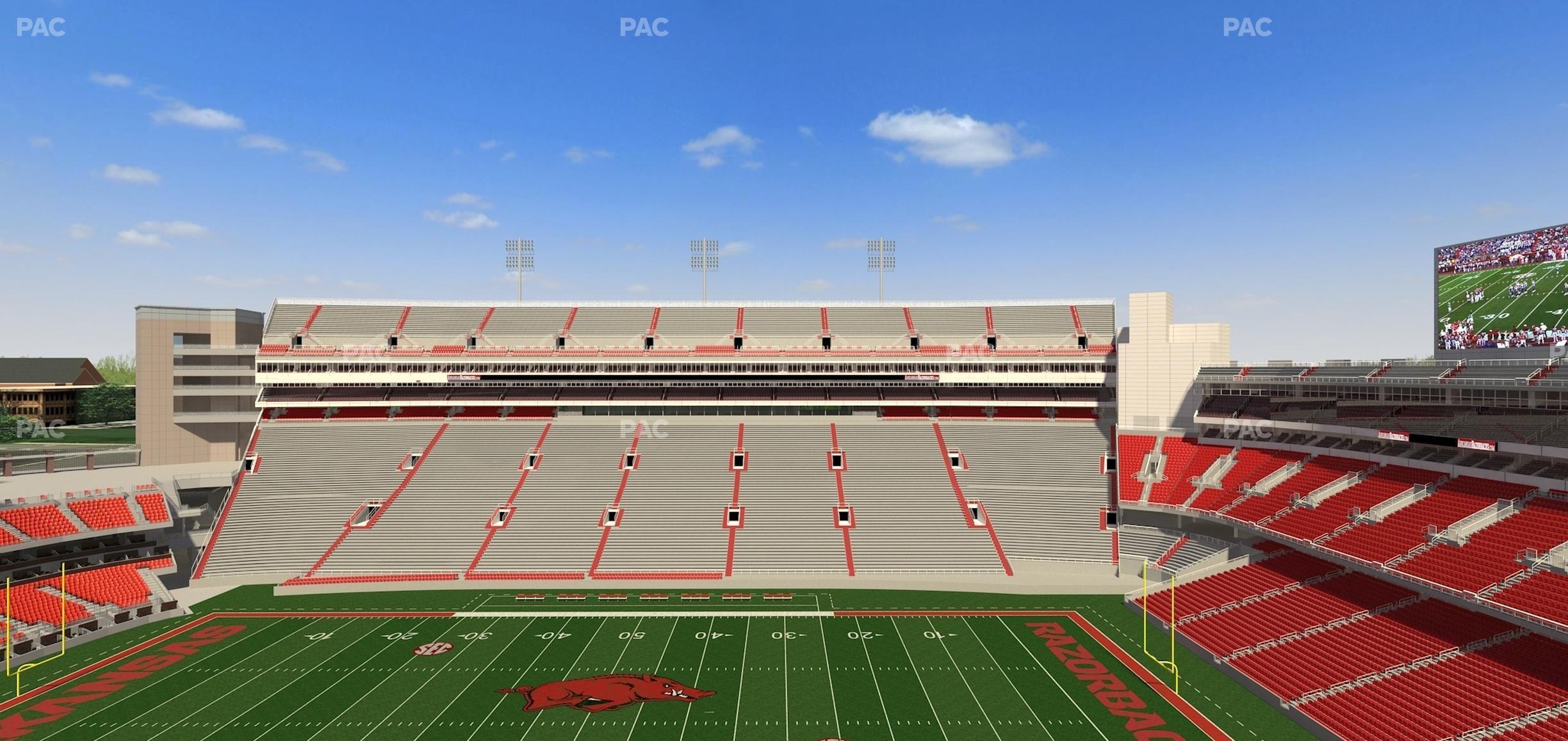 Seating view for Razorback Stadium Section 503 1